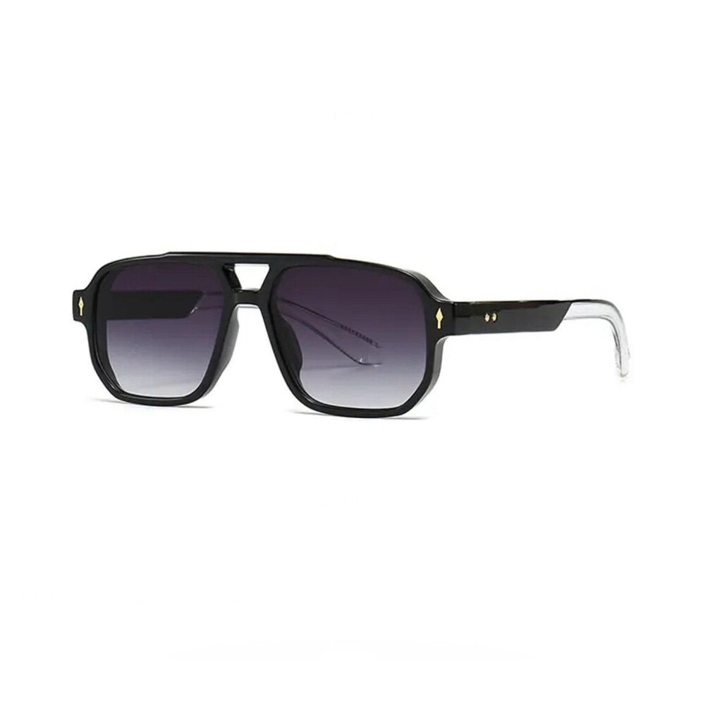 Retro Double Bridges Square Sunglasses Women Gradient Shades UV400 Fashion Brand